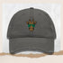 Giraffe Embroidered Distressed Baseball Hat-Unisex